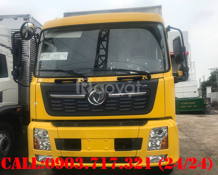 Xe tải DongFeng B180 tải 7T5 thùng kín dài 9m7